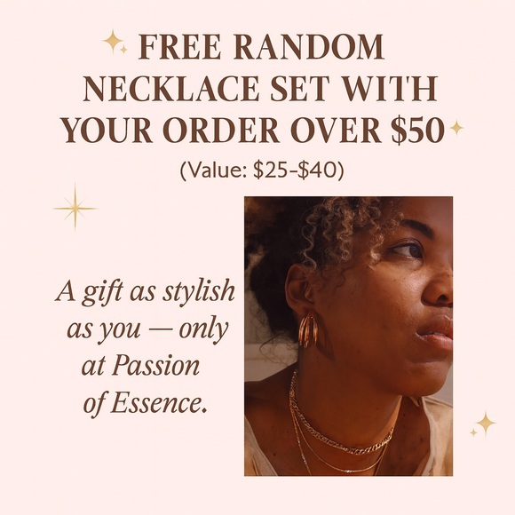 ✨ Free Random Necklace Set with Your Order over $50 ✨(Value: $25–$40) - Picture 1 of 3